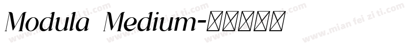 Modula Medium字体转换